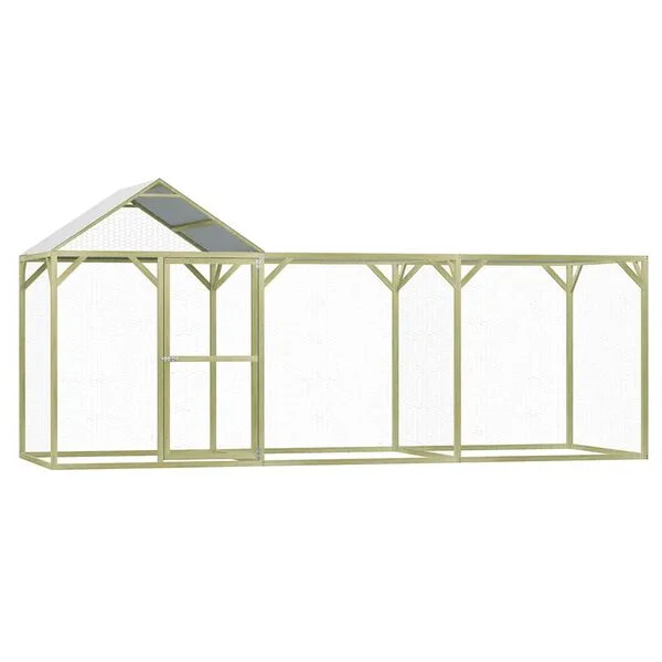 vidaXL Hühnerkäfig 4, 5x1, 5x2 m Kiefernholz Imprägniert