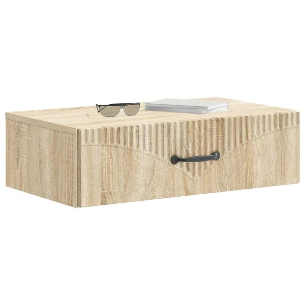 vidaXL Wandmontierter Beistelltisch 59 x 34, 5 x 17 cm Holzwerkstoff