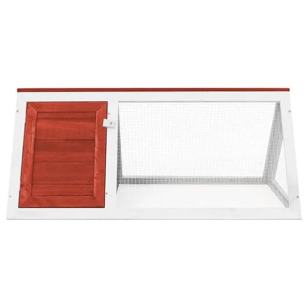 vidaXL Kleintier-/Kaninchenstall Rot Holz