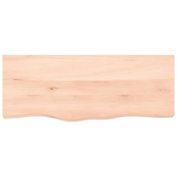 vidaXL Waschtischplatte 100x40x(2-4) cm Massivholz Unbehandelt
