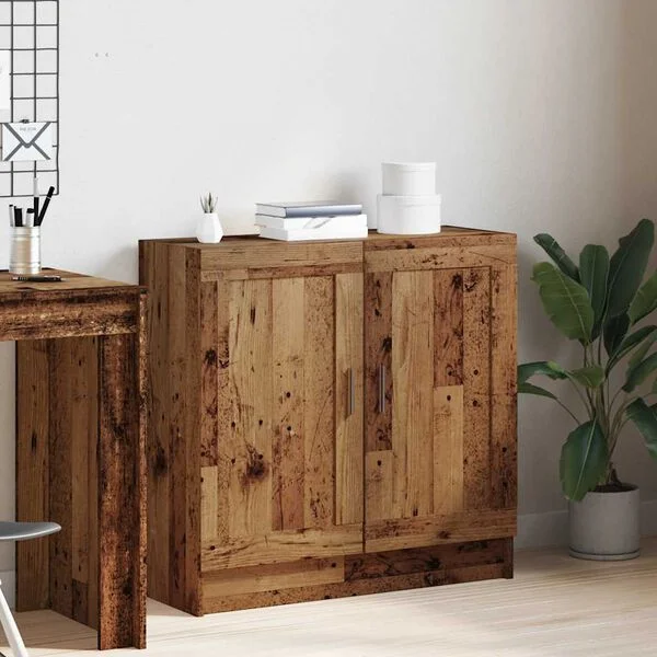 vidaXL Bücherschrank Altholz-Optik 82, 5x30, 5x80 cm Holzwerkstoff
