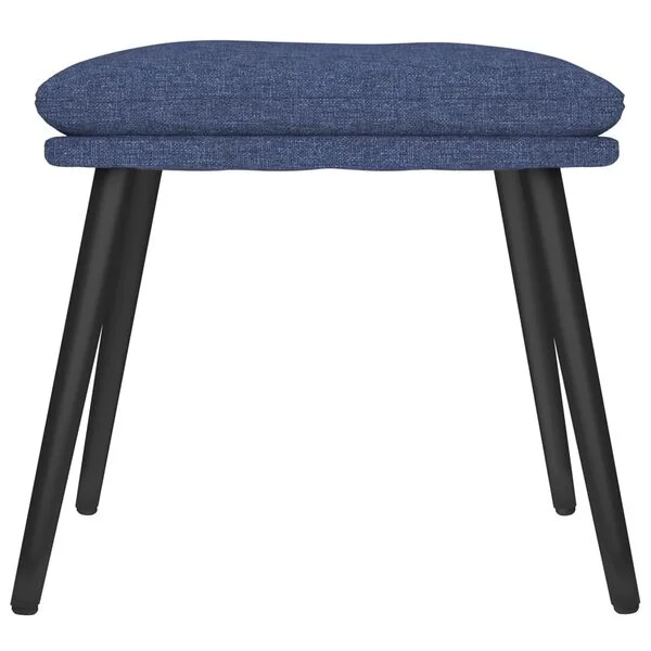 vidaXL Fußhocker Blau 45x29, 5x35 cm Stoff