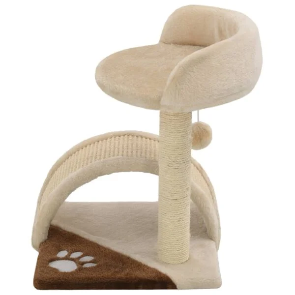 vidaXL Katzen-Kratzbaum Sisal 40 cm Beige und Braun