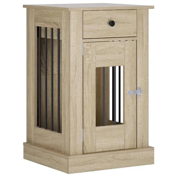 vidaXL Hundekäfigmöbel Sonoma-Eiche 50 x 47, 5 x 80 cm Holzwerkstoff
