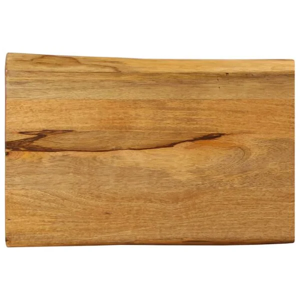 vidaXL Tischplatte mit Baumkante 70x40x3, 8 cm Massivholz Mango