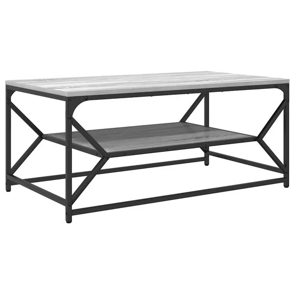 vidaXL Couchtisch Graues Sonoma 90 x 50 x 40 cm
