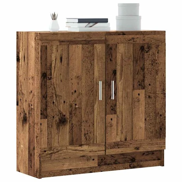 vidaXL Bücherschrank Altholz-Optik 82, 5x30, 5x80 cm Holzwerkstoff