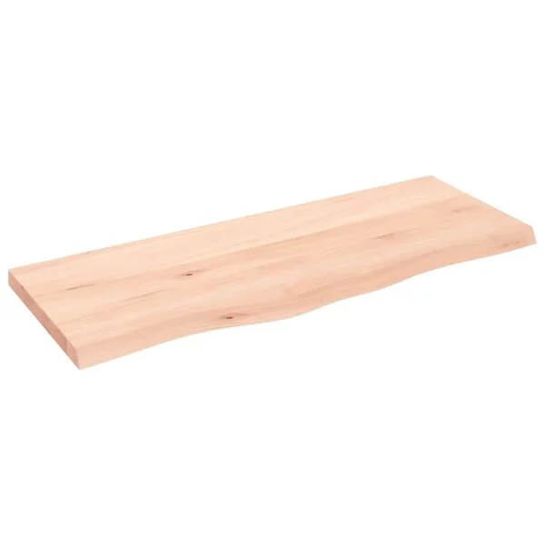vidaXL Waschtischplatte 100x40x(2-4) cm Massivholz Unbehandelt