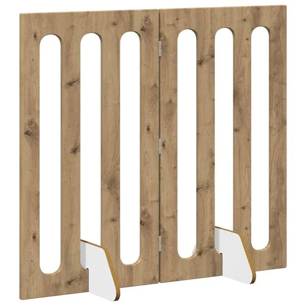 vidaXL Faltbarer Haustierzaun 2 stk. Artisan-Eiche 100, 5 x 38 x 90 cm