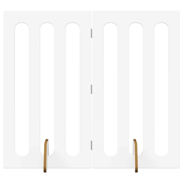 vidaXL Faltbarer Haustierzaun 2 stk. Weiß 100, 5 x 38 x 90 cm