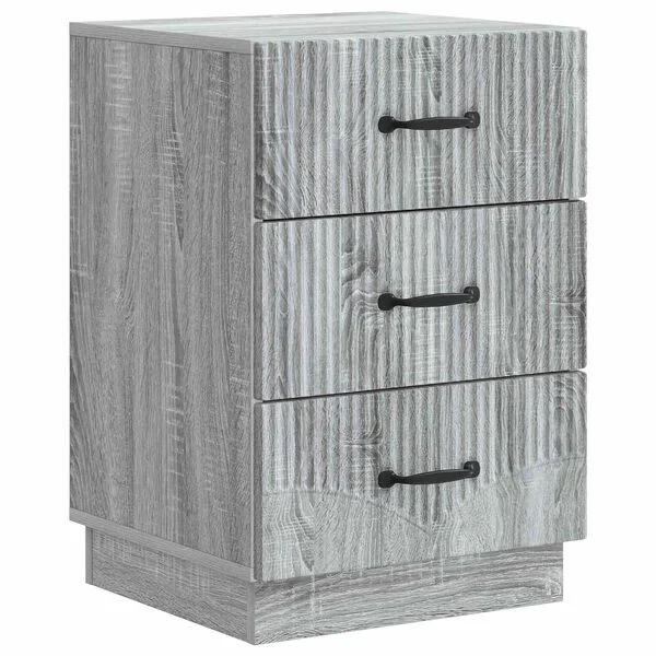 vidaXL Nachttisch Graues Sonoma 43 x 41 x 63, 5 cm Holzwerkstoff