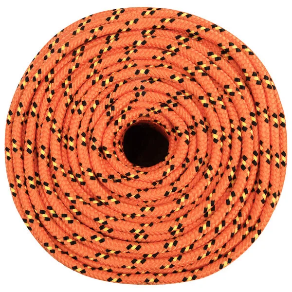 vidaXL Mehrzweck-Allzweckseil 8 mm 100 m Orange PP