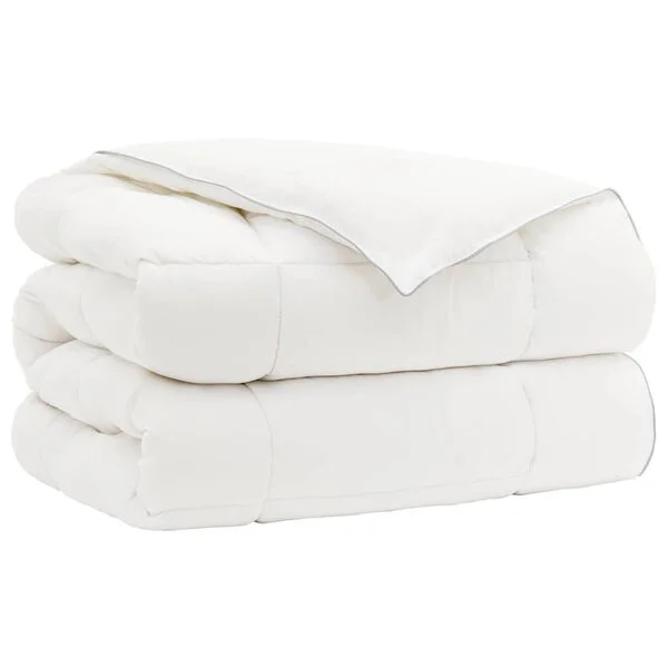 vidaXL Bettdecke TRIER 200x220 cm 4 Jahreszeiten 350 GSM Weiß