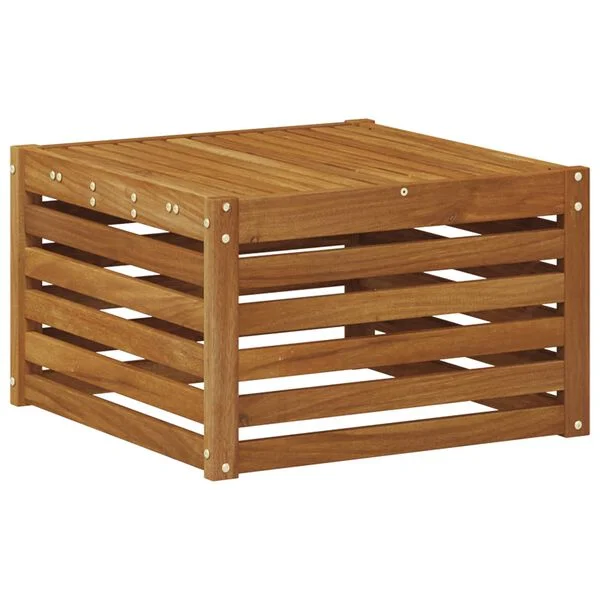 vidaXL Outdoor-Sofagarnitur 7 stk. Natur und Beige Massivholz Akazie