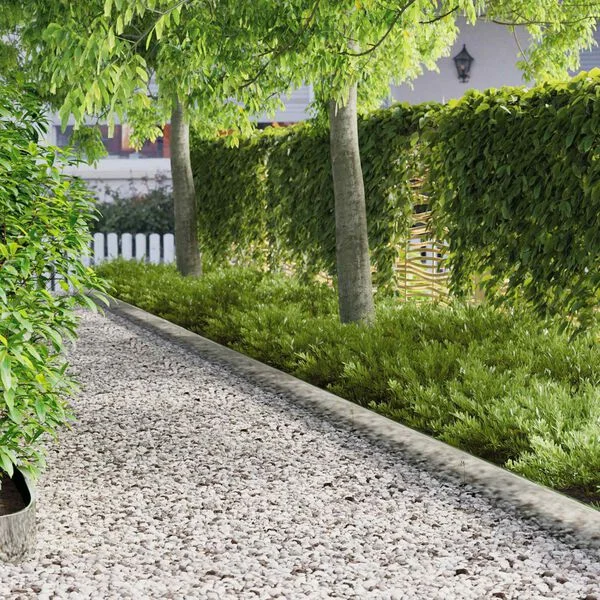 vidaXL Rasenkante 10 stk. 103 x 15 cm Stahl Silber