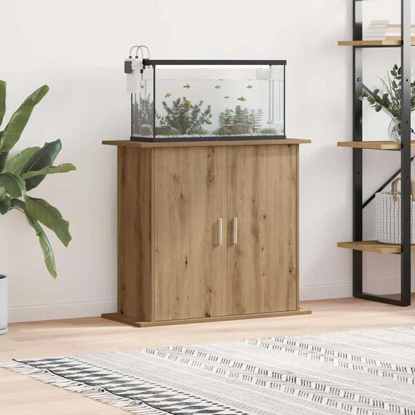 vidaXL Aquariumständer Artisan Oak 81 x 36 x 73 cm Holzwerkstoff