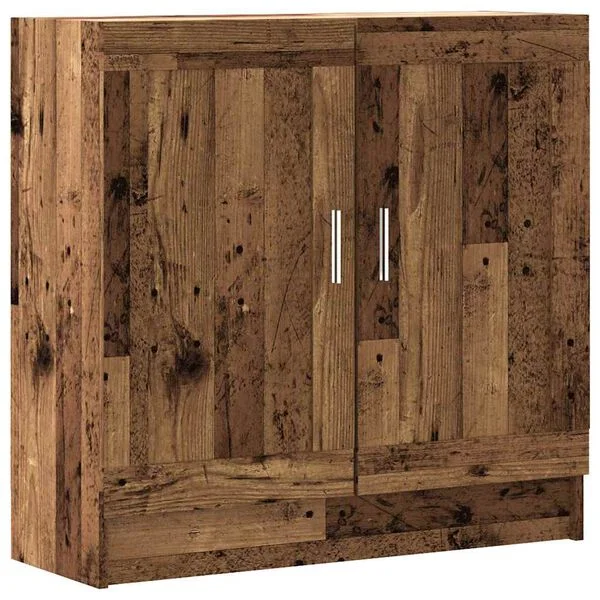 vidaXL Bücherschrank Altholz-Optik 82, 5x30, 5x80 cm Holzwerkstoff