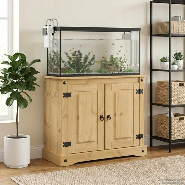 vidaXL Aquariumständer CORONA Braun 81, 5 x 37 x 73 cm 250 kg