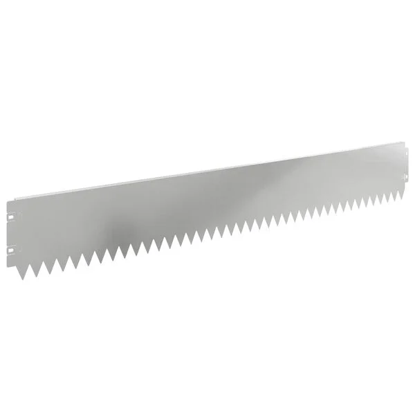 vidaXL Rasenkante 10 stk. 103 x 15 cm Stahl Silber