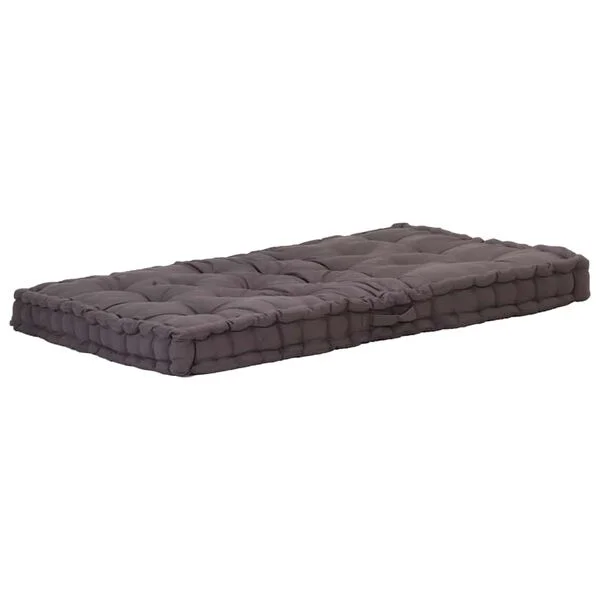 vidaXL Palettenkissen Baumwolle 120×80×10 cm Anthrazit