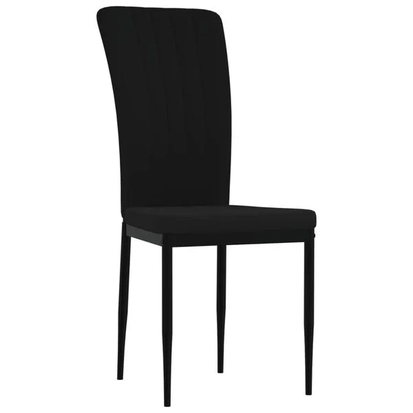 vidaXL Esszimmerstühle 2 Stk. Schwarz Samt