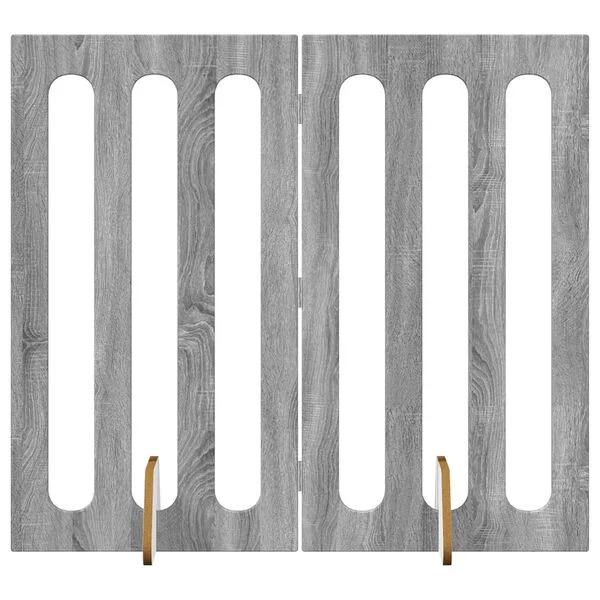 vidaXL Faltbarer Haustierzaun 2 stk. Sonoma-Grau 100, 5 x 38 x 90 cm