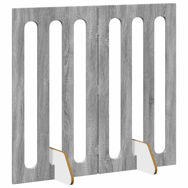 vidaXL Faltbarer Haustierzaun 2 stk. Sonoma-Grau 100, 5 x 38 x 90 cm