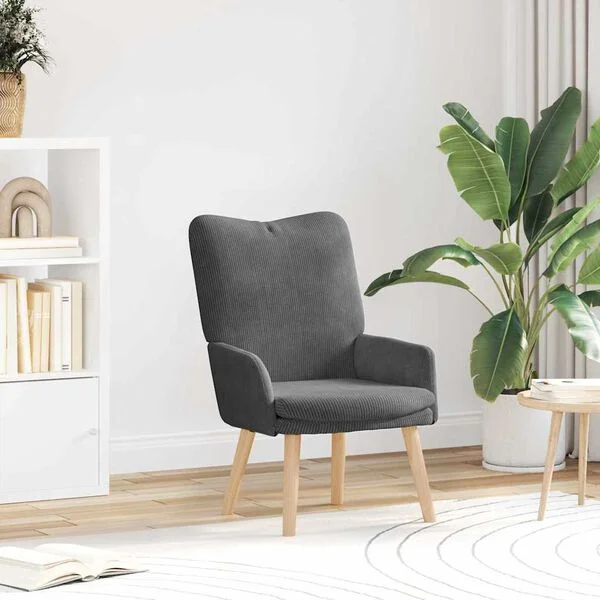 vidaXL Sessel Dunkelgrau 63 x 67 x 94 cm Stoff