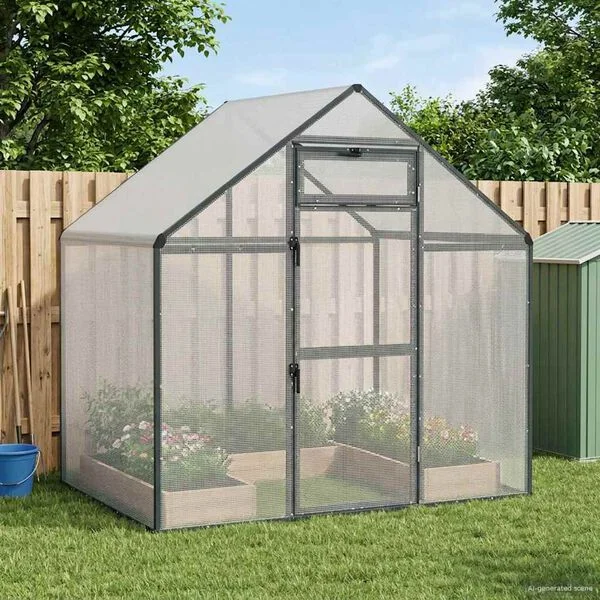 vidaXL Vogelkäfig Anthrazit 181, 5 x 112, 5 x 173, 5 cm