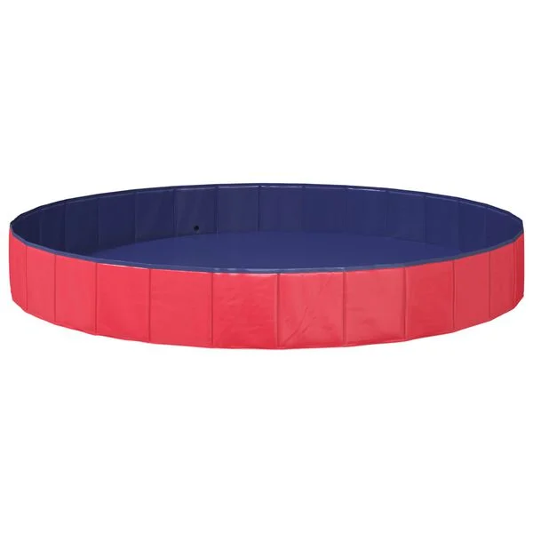 vidaXL Hundepool Ø300 x 38 cm Dicker PVC Rot