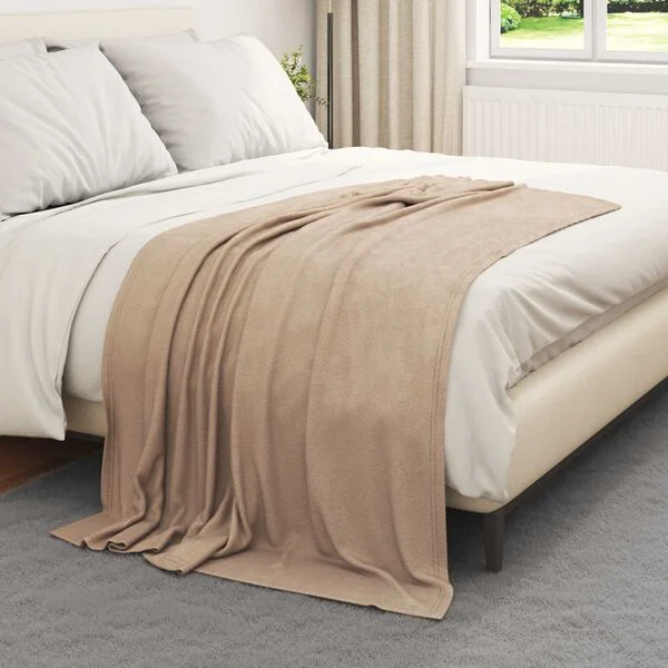 vidaXL Wohndecken 24 stk. Kamel 170 x 130 cm 8.06 kg Fleece