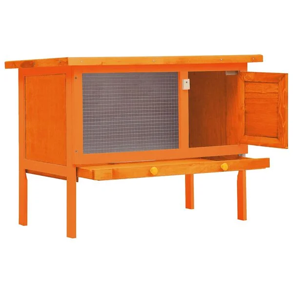 Kaninchenstall Kleintierhaus Hasenstall 1 Ebene Holz