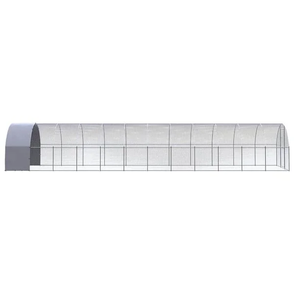 vidaXL Outdoor-Hühnerstall 3x12x2 m Verzinkter Stahl