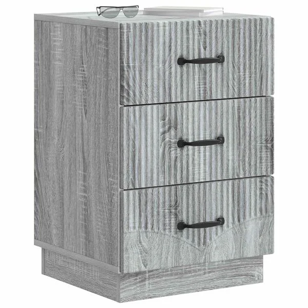vidaXL Nachttisch Graues Sonoma 43 x 41 x 63, 5 cm Holzwerkstoff