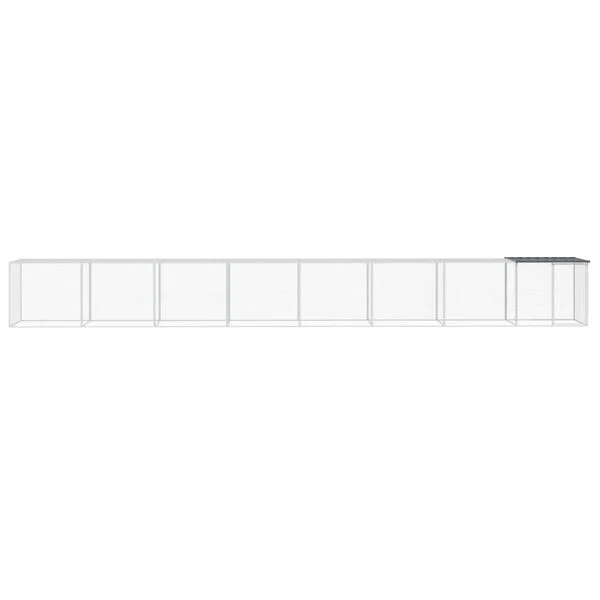 vidaXL Hühnerkäfig mit Dach Anthrazit 803x98x90 cm Verzinkter Stahl