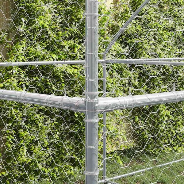 vidaXL Hundekäfig 2 stk. Silber 4 x 2 x 2 m Verzinkter Stahl