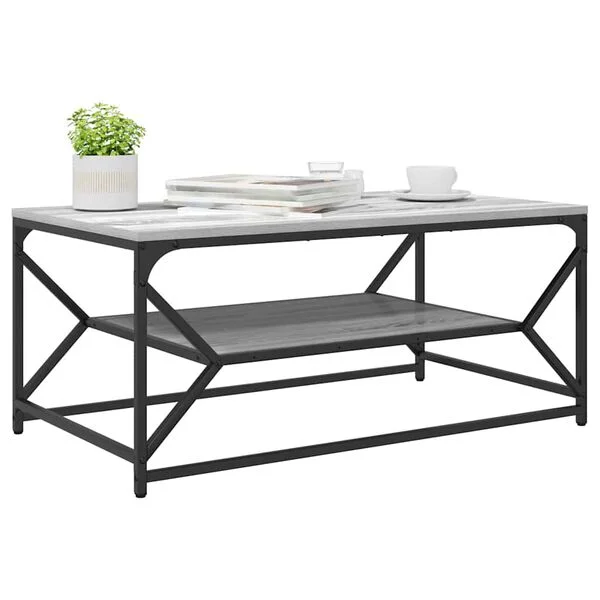 vidaXL Couchtisch Graues Sonoma 90 x 50 x 40 cm